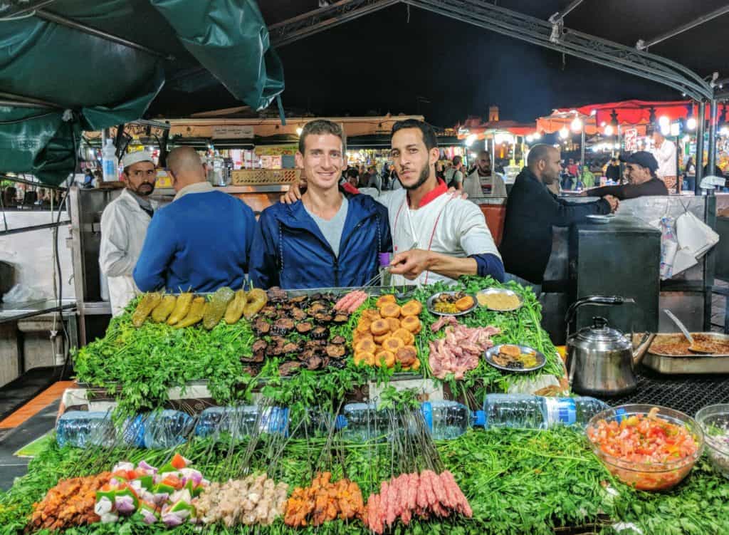 Wandering Earl in a fresh food market